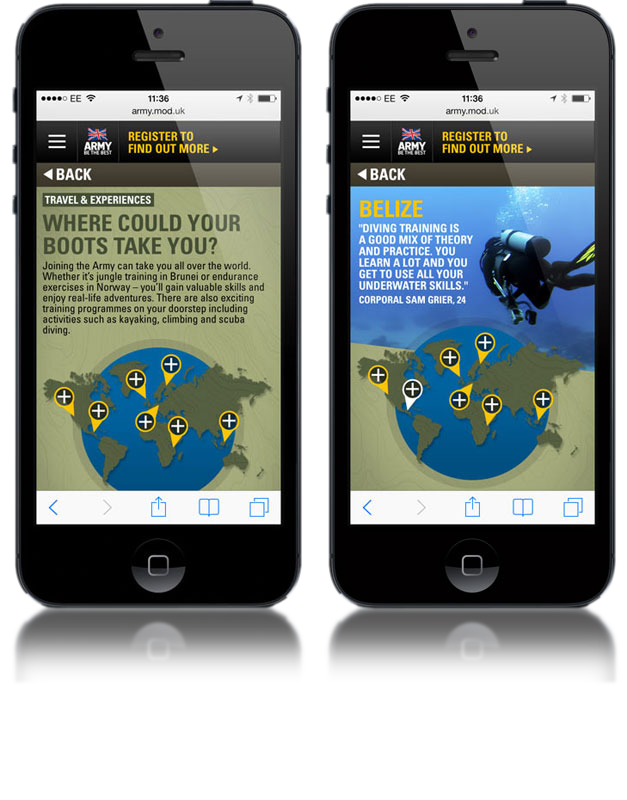 Army boots mobile site