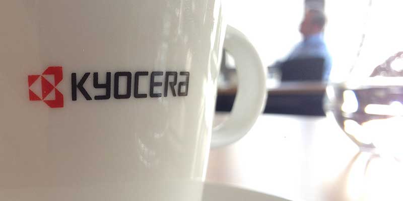 kyocera cup in a meeting room