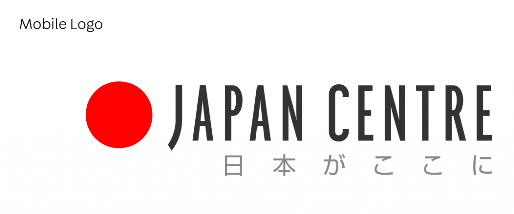 Japan Centre mobile logo with Japanese text added